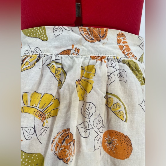 2 FOR $20 Mid Century Novelty Fruit Print Themed Tie Waist Apron - Picture 9 of 9